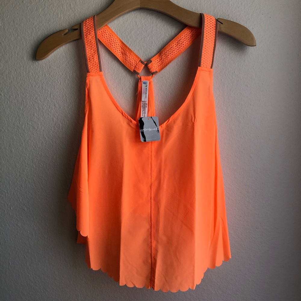 NEW NWT FP Neon Mango Pretty Lil Running Top Large - Picture 2 of 11